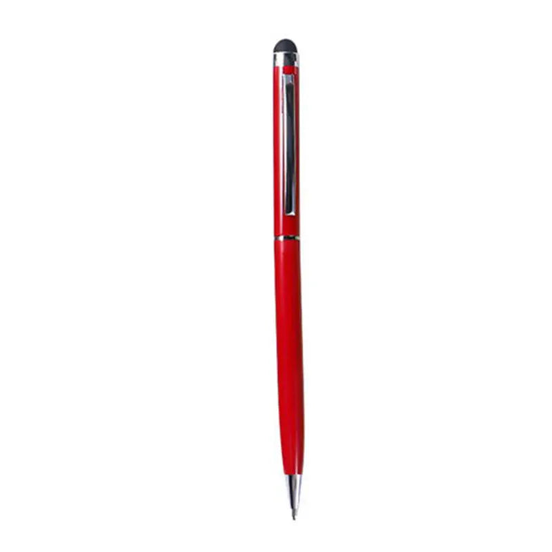 Rotating metal capacitive pen with 0.5mm tip for touch screen signatures in seven colour options
