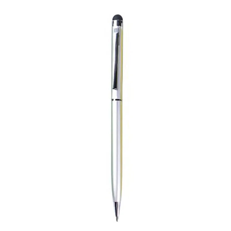 Rotating metal capacitive pen with 0.5mm tip for touch screen signatures in seven colour options