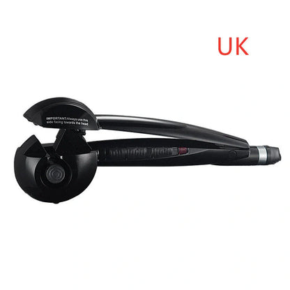 Automatic Curling Iron Wave Curling Artifact in pink, black, and blue with 360-degree turn feature