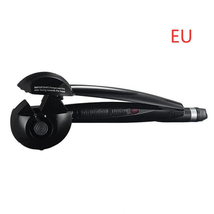 Automatic Curling Iron Wave Curling Artifact in pink, black, and blue with 360-degree turn feature