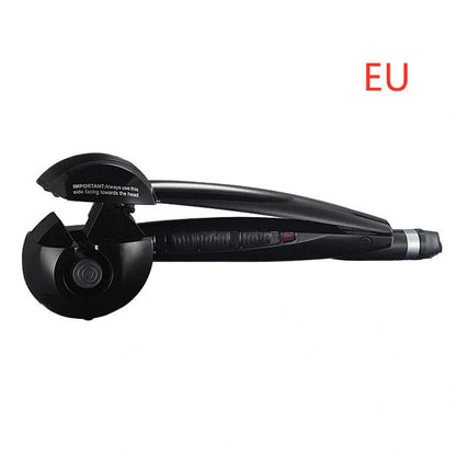 Automatic Curling Iron Wave Curling Artifact in pink, black, and blue with 360-degree turn feature