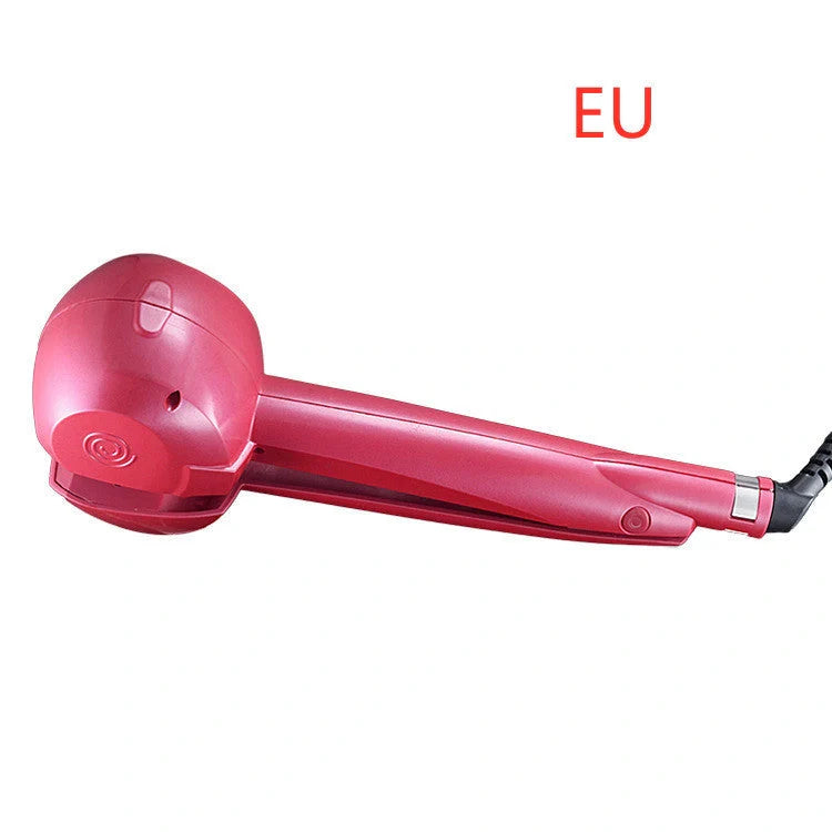 Automatic Curling Iron Wave Curling Artifact in pink, black, and blue with 360-degree turn feature