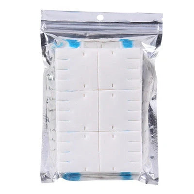 Disposable toilet brush set with 18 cotton heads for hygienic bathroom cleaning