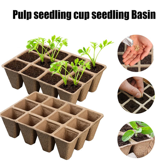 Eco-Friendly Seedling Trays with 12 Cells for Convenient Planting and Transplanting