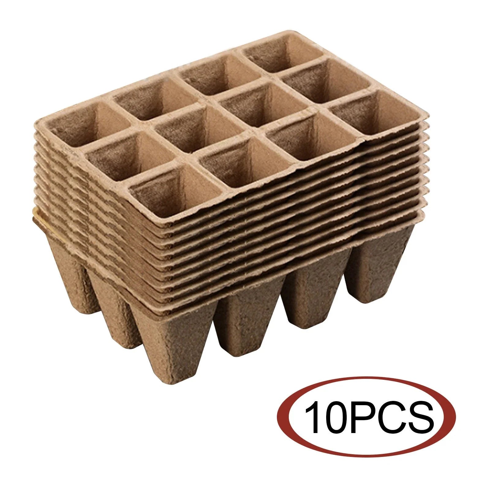 Eco-Friendly Seedling Trays with 12 Cells for Convenient Planting and Transplanting