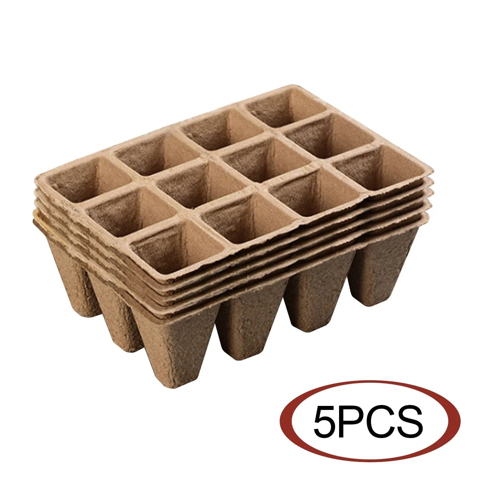 Eco-Friendly Seedling Trays with 12 Cells for Convenient Planting and Transplanting
