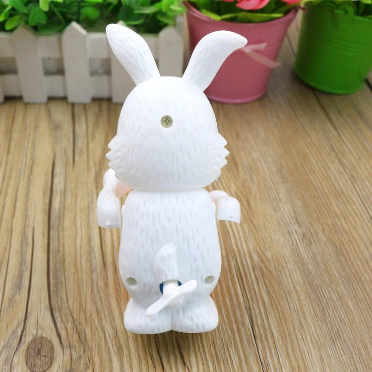Cartton Rabbit Drumming Clockwork Wind-up Toy for children's educational play