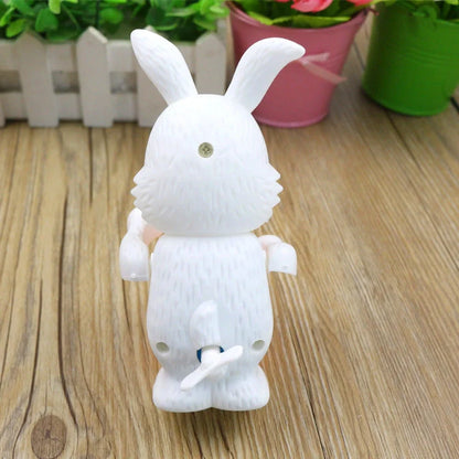Cartton Rabbit Drumming Clockwork Wind-up Toy for children's educational play