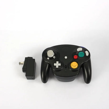 NGC 2.4G wireless game controller for Wii and GameCube consoles in a choice of six colours.