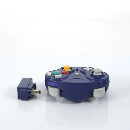 NGC 2.4G wireless game controller for Wii and GameCube consoles in a choice of six colours.