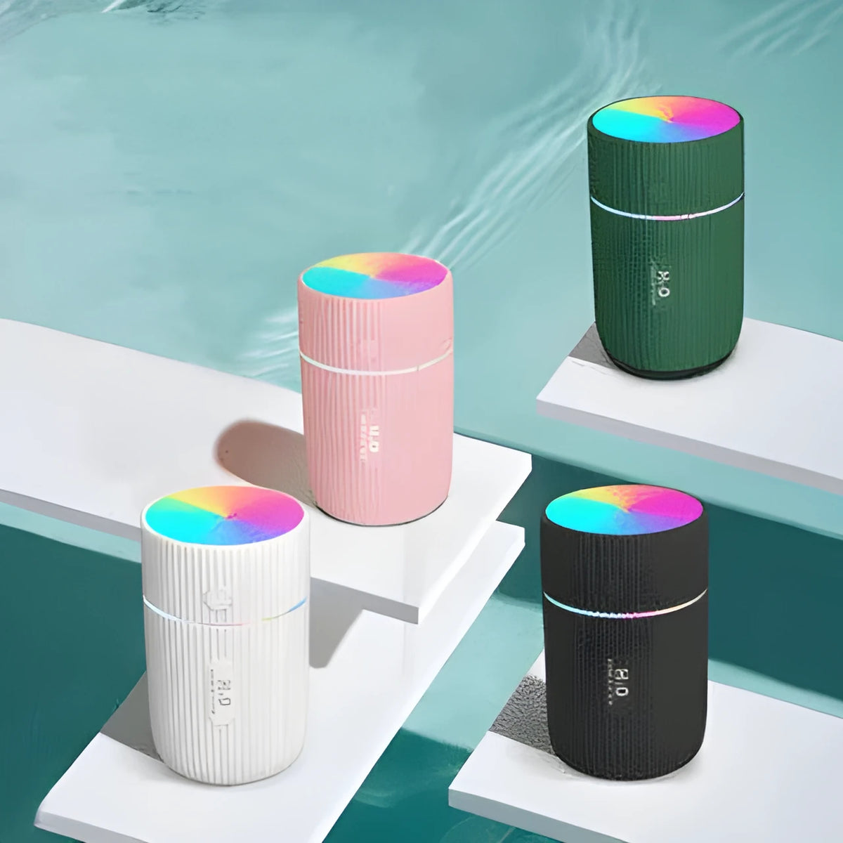 Portable ultrasonic essential oil diffuser humidifier 300ml capacity USB powered for car