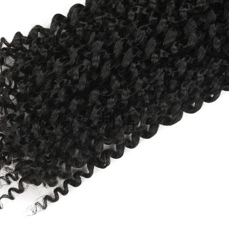 Passion twist crochet braid hair extensions showing spring twist texture and 18-inch length