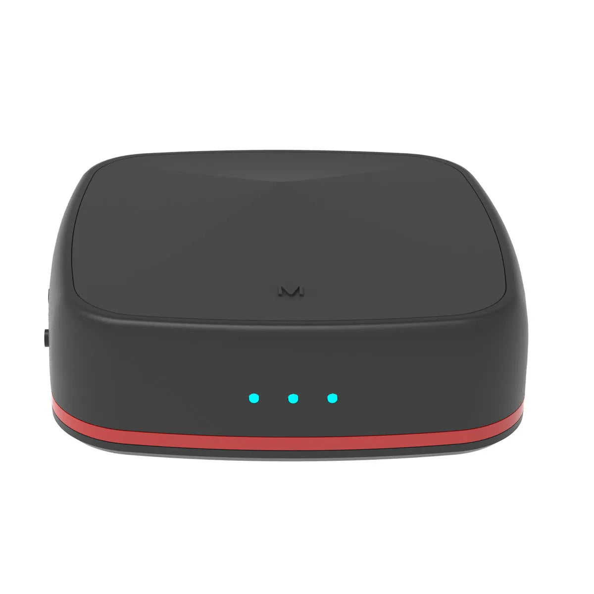 Black optical fibre Bluetooth 5.0 adapter with CSR8675 chip for wireless audio transmission