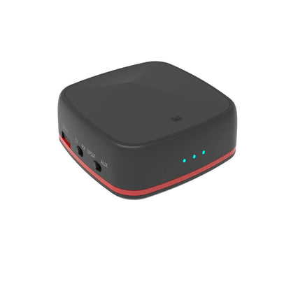Black optical fibre Bluetooth 5.0 adapter with CSR8675 chip for wireless audio transmission