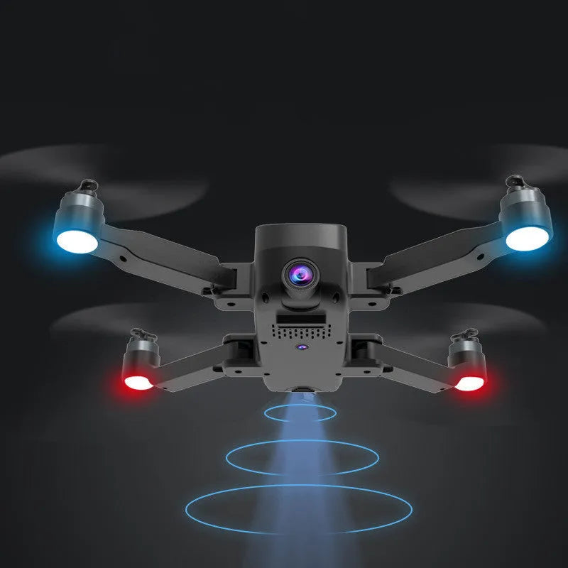 Brushless GPS Remote Control Drone with 4K HD Aerial Photography, 7.4V 1500mAh Battery, 1000m 2.4G Control Range, 120m Altitude, Folded 12.8x10x5.5cm, Technology Grey