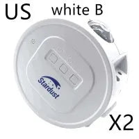 USB Ocean Star Projector Light showing rotating base and star projection on a dark ceiling.
