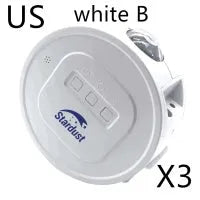 USB Ocean Star Projector Light showing rotating base and star projection on a dark ceiling.