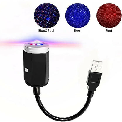 Purple starry sky car roof light for GM vehicles with aluminium housing and LED illumination