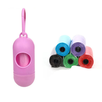 Coloured dog waste bags for pet cleanup measuring 22.5 by 30 centimetres