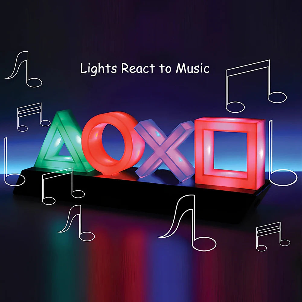 E-Sports game atmosphere night light with colourful LED effects and compact 300mm design