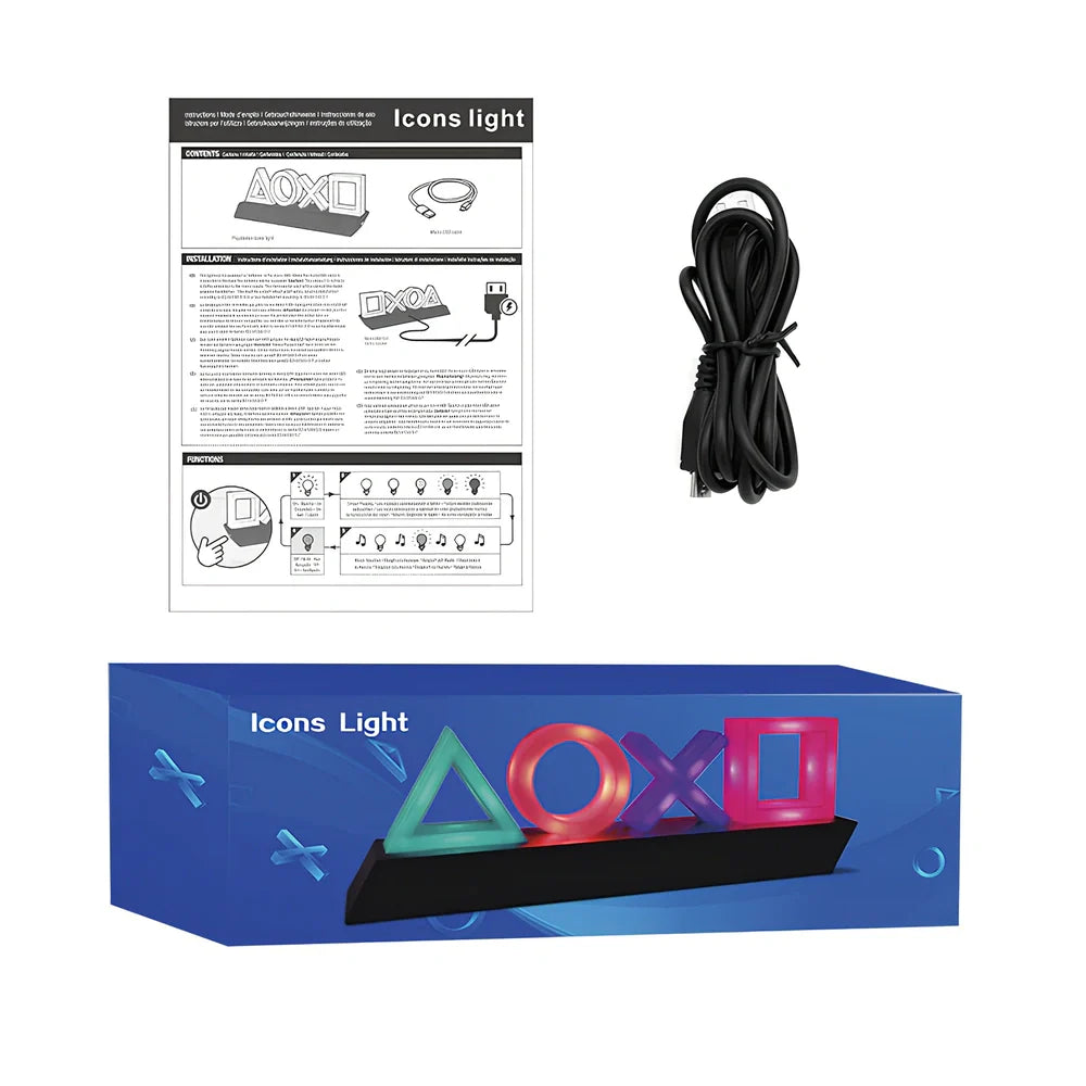 E-Sports game atmosphere night light with colourful LED effects and compact 300mm design
