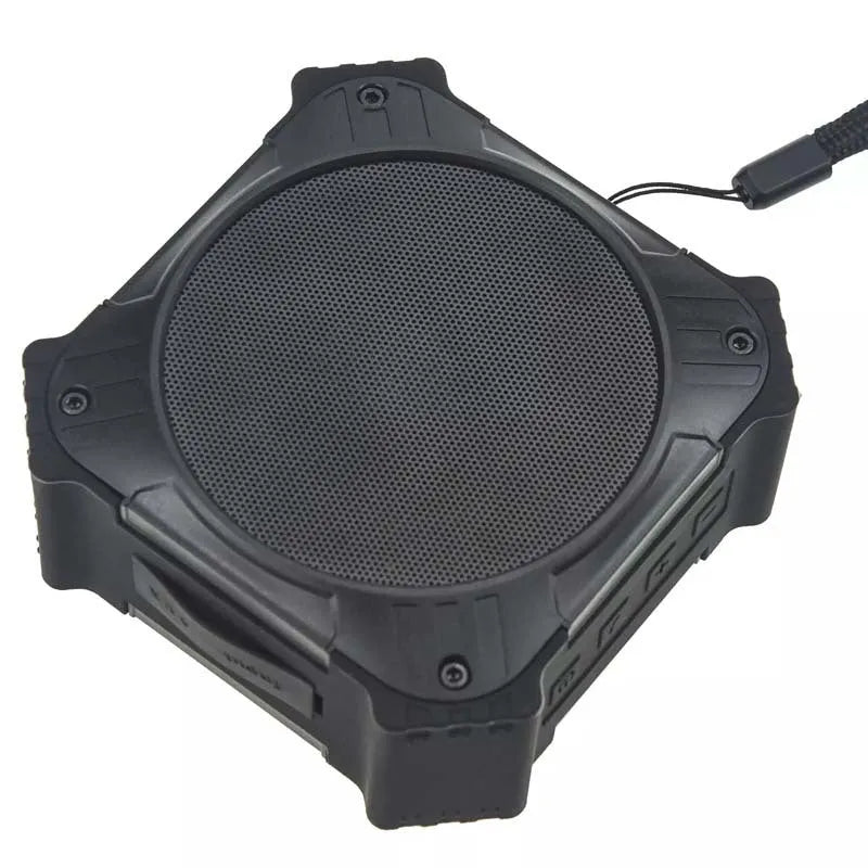 Black or blue compact waterproof 20h playtime portable Bluetooth outdoor speaker 10.1x10.1x4.7cm