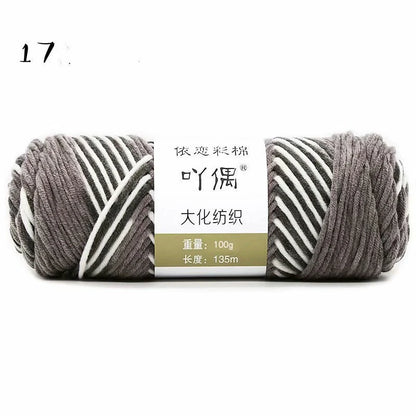 Gradient milk cotton wool hand-knitting yarn in various vibrant colours