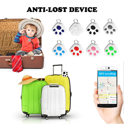 Dog paw shaped Bluetooth anti-lost device with selfie finder function in multiple colour options
