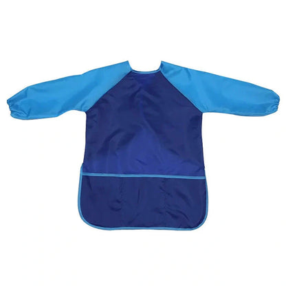 Waterproof children's painting apron with long sleeves in various colours