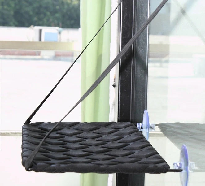 Cat Hammock Window Resting Seat Perch for indoor cats, durable and space-saving