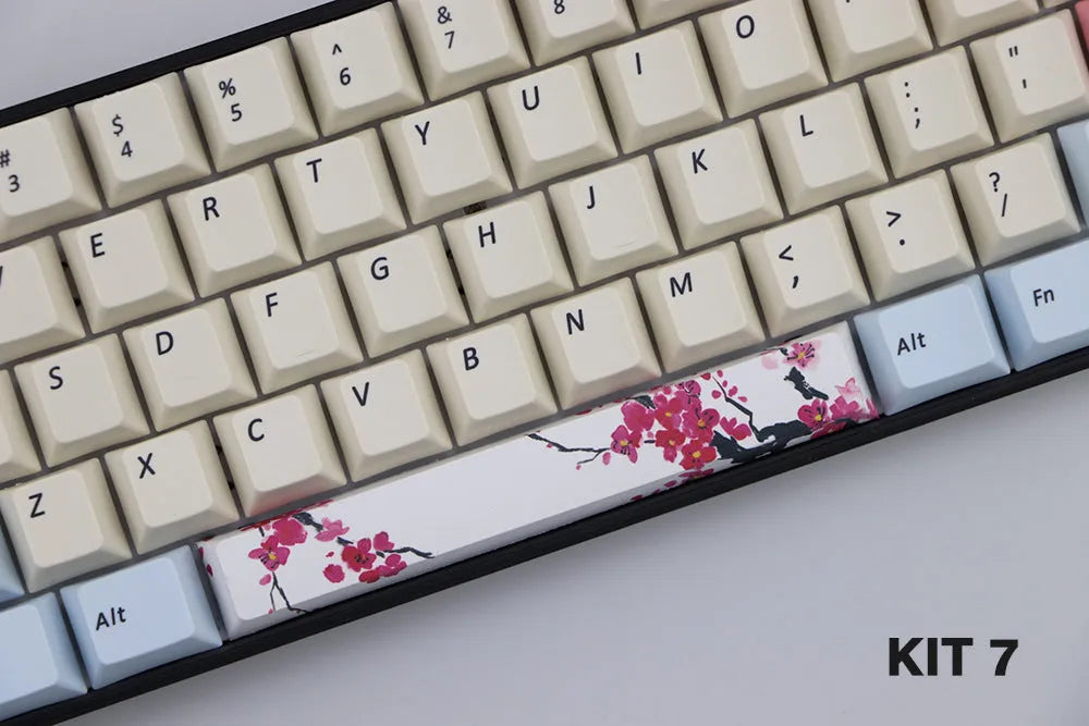 Single 6.25U PBT mechanical keyboard keycap in Cherry profile, shown in multiple colour options.