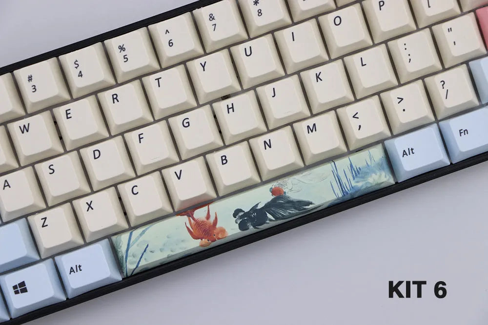 Single 6.25U PBT mechanical keyboard keycap in Cherry profile, shown in multiple colour options.