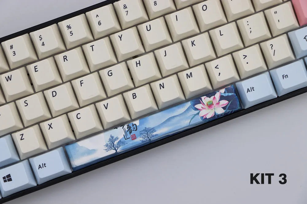 Single 6.25U PBT mechanical keyboard keycap in Cherry profile, shown in multiple colour options.
