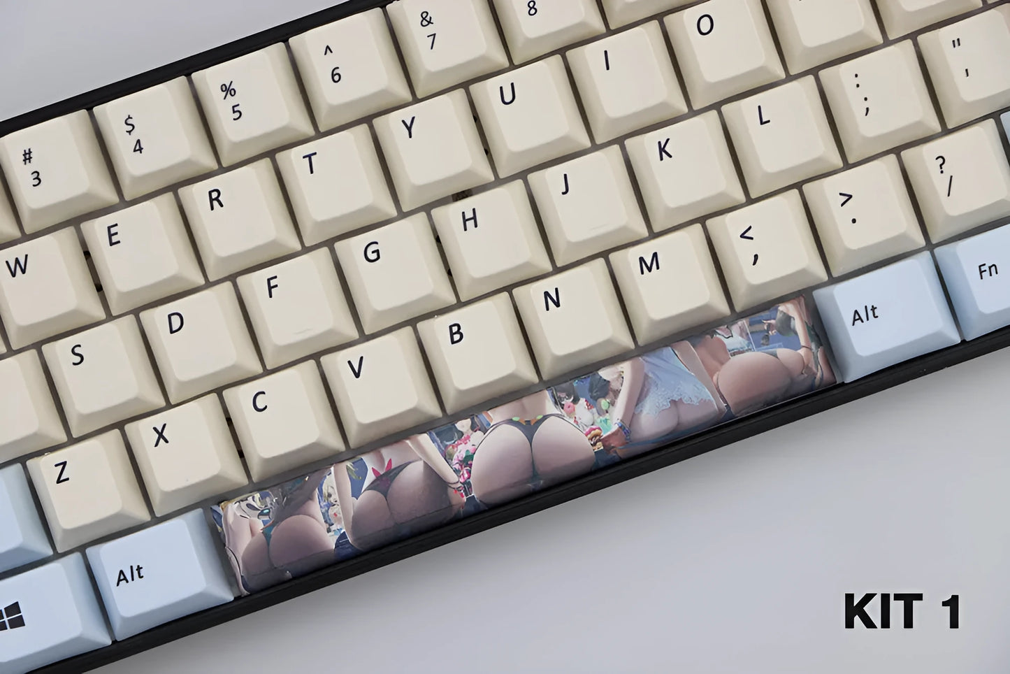 Single 6.25U PBT mechanical keyboard keycap in Cherry profile, shown in multiple colour options.