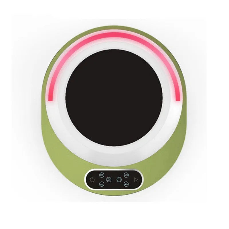 Red and green ultrasonic mosquito repellent devices on a white background.