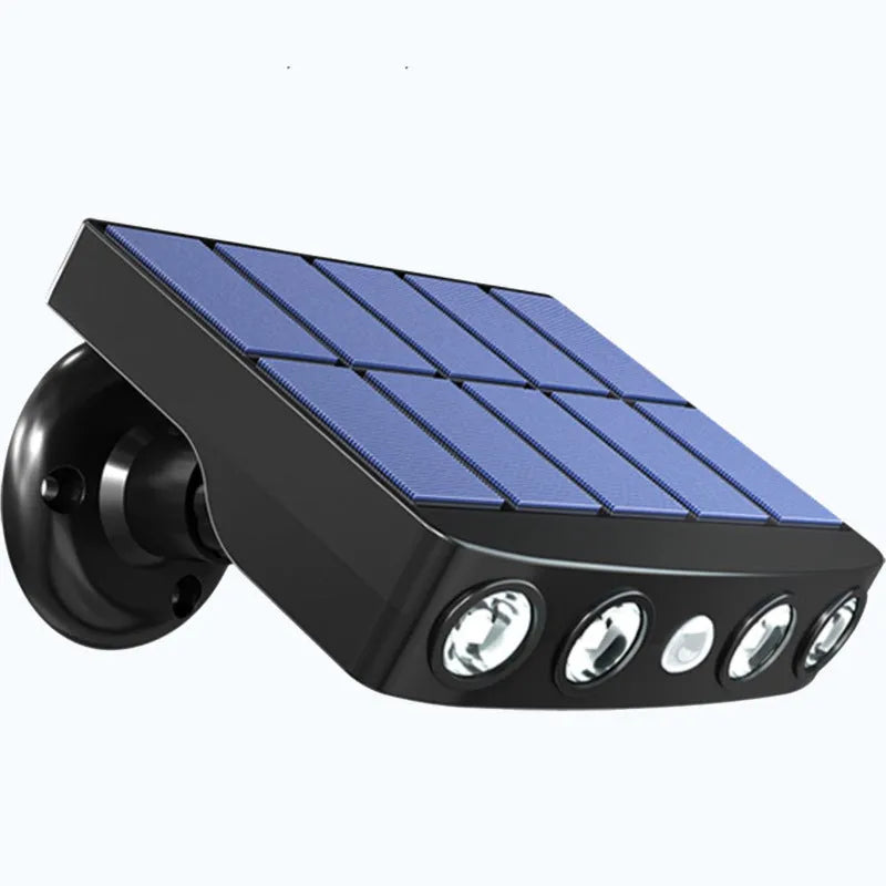 Black and white outdoor security wall lamp with induction sensor for garden and villa lighting