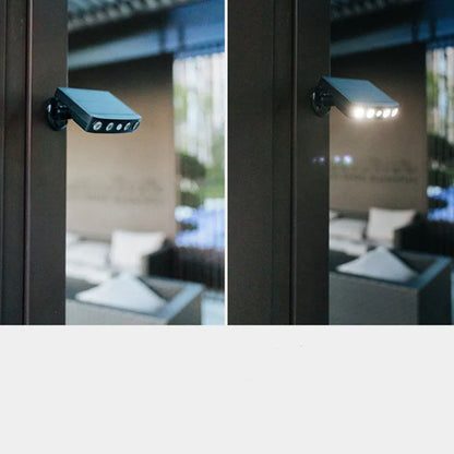 Black and white outdoor security wall lamp with induction sensor for garden and villa lighting