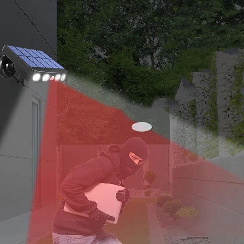 Black and white outdoor security wall lamp with induction sensor for garden and villa lighting