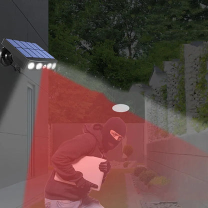 Black and white outdoor security wall lamp with induction sensor for garden and villa lighting