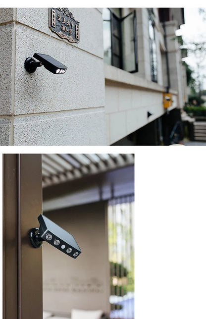 Black and white outdoor security wall lamp with induction sensor for garden and villa lighting
