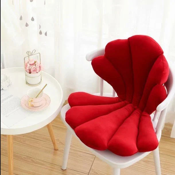 Sumptuous velvet chair cushion with unique rose pattern, available in a range of sophisticated colours