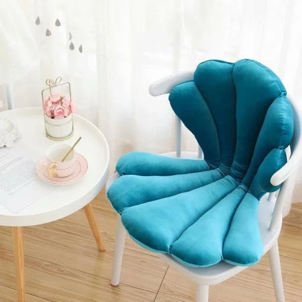Sumptuous velvet chair cushion with unique rose pattern, available in a range of sophisticated colours