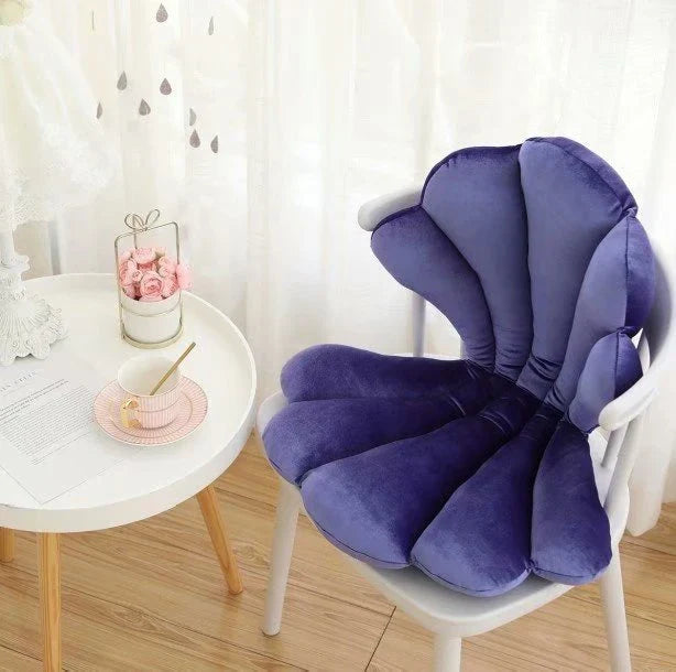Sumptuous velvet chair cushion with unique rose pattern, available in a range of sophisticated colours