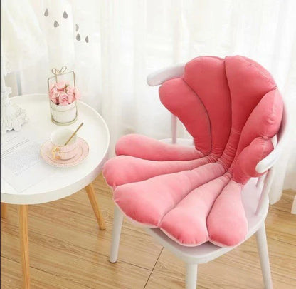 Sumptuous velvet chair cushion with unique rose pattern, available in a range of sophisticated colours