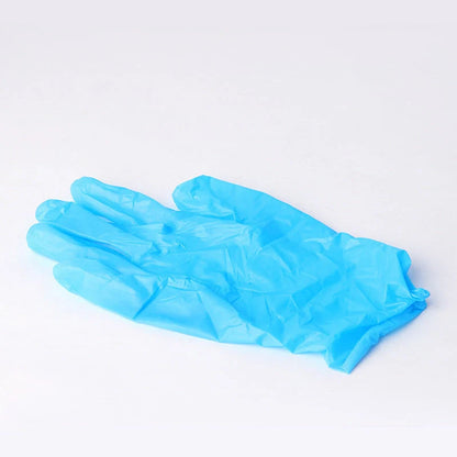 Disposable Nitrile Modified Synthetic PVC Protective Gloves in blue, sizes S to XL
