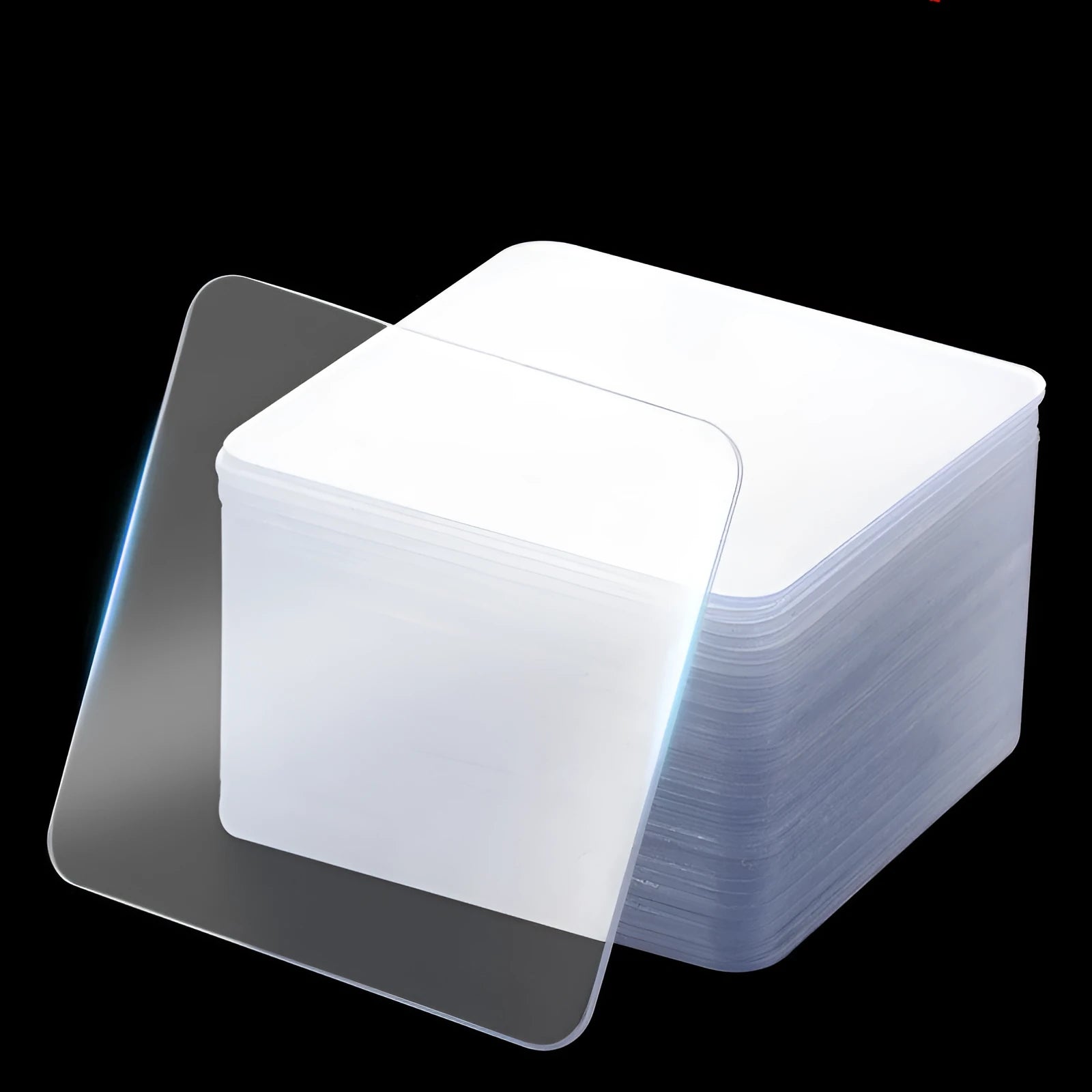 Transparent nano double-sided stickers 6cm square with acrylic adhesive for home and office use