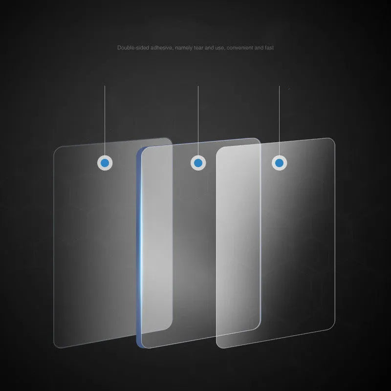 Transparent nano double-sided stickers 6cm square with acrylic adhesive for home and office use