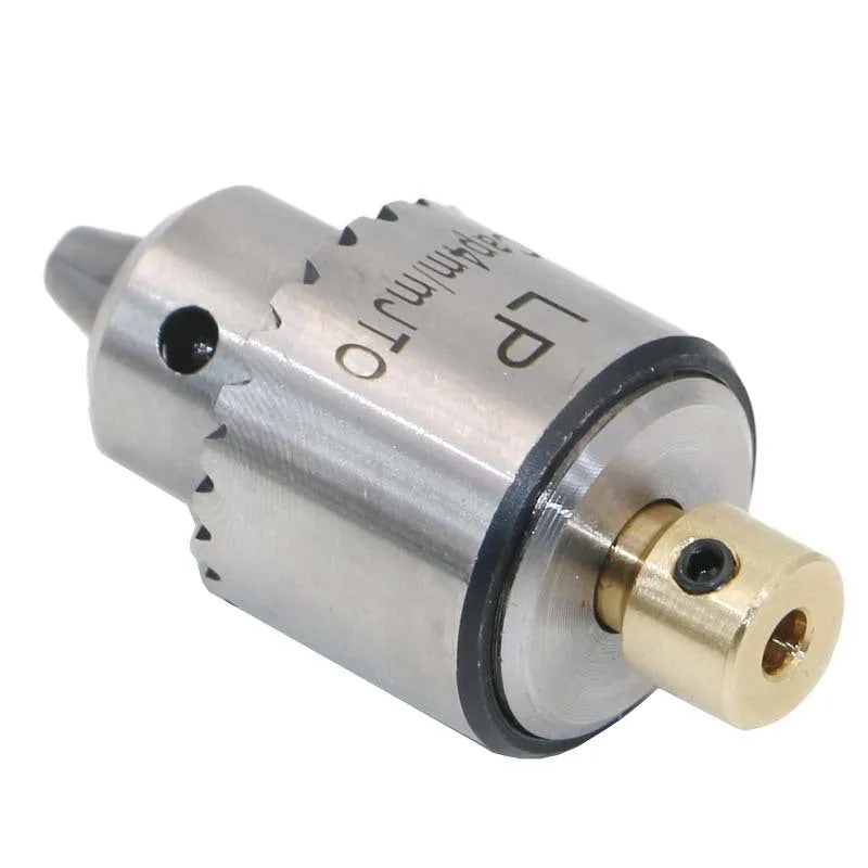 Four hard alloy drill chucks with sleeves showing 3.17mm tail holes for electric drill compatibility