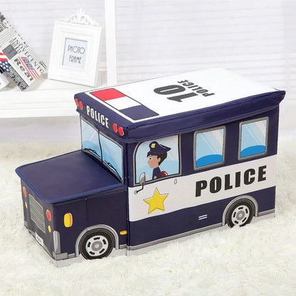Creative Cartoon Storage Box Foldable Stool in various colours and patterns