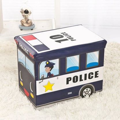 Creative Cartoon Storage Box Foldable Stool in various colours and patterns